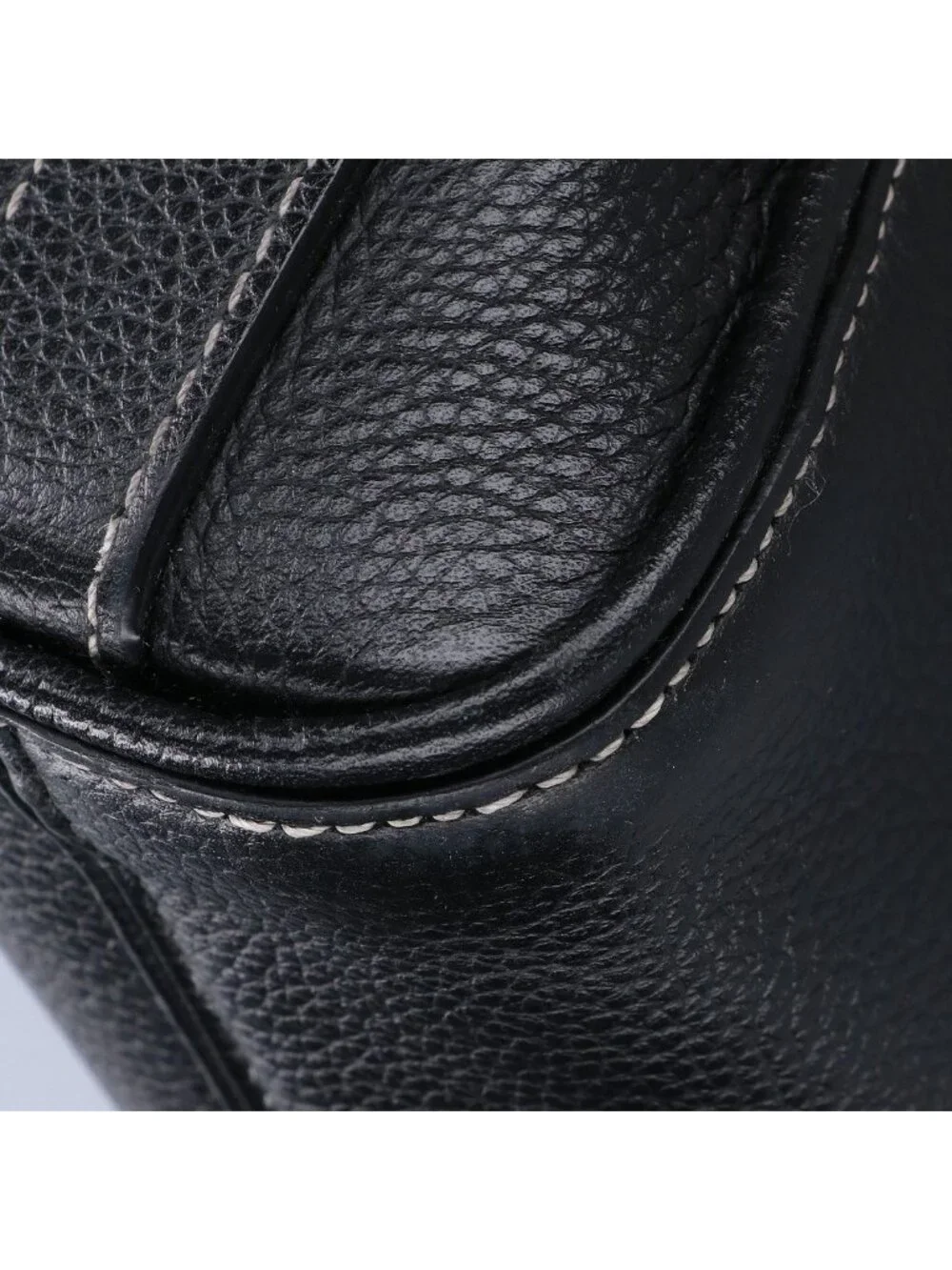 Dior Black Leather Lango Briefcase